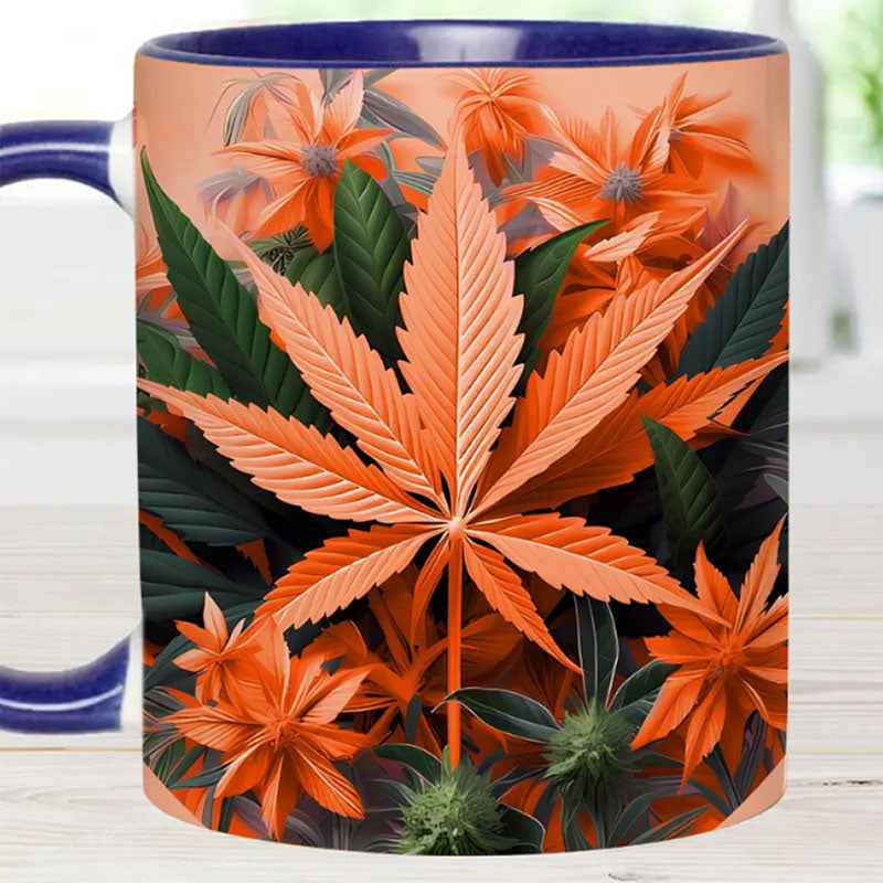 Pink Stoner Chick - Weed Accent Mug-Jolura