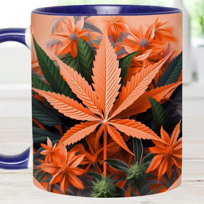 Pink Stoner Chick - Weed Accent Mug-Jolura