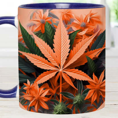 Pink Stoner Chick - Weed Accent Mug-Jolura