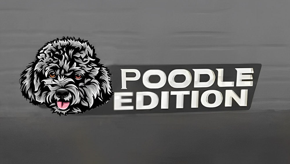 Poodle Car Badge Laser Cutting Car Emblem CE069-Jolura