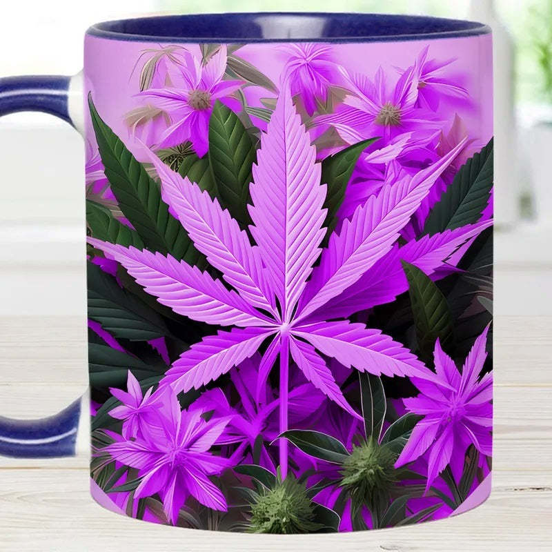 Pink Stoner Chick - Weed Accent Mug-Jolura