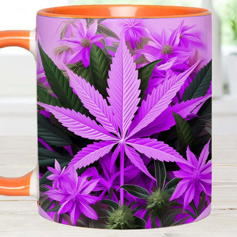 Pink Stoner Chick - Weed Accent Mug-Jolura
