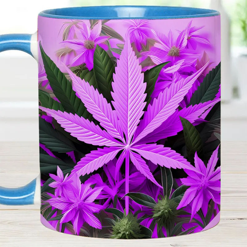 Pink Stoner Chick - Weed Accent Mug-Jolura