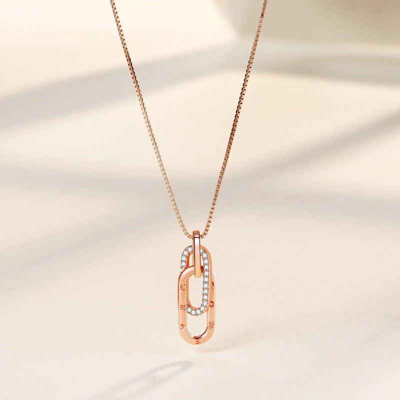 For Unbiological Daughter - S925 Linked Together Necklace-Jolura