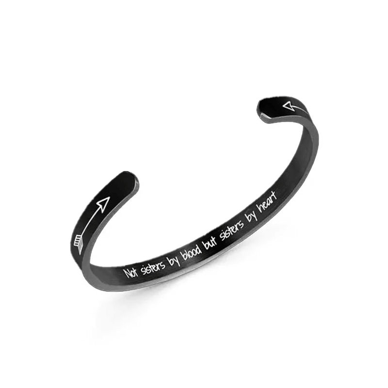 “Not Sisters By Blood But Sisters By Heart” Bracelet-Jolura
