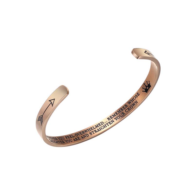 To My Daughter - You Are and Straighten Your Crown Bracelet-Jolura