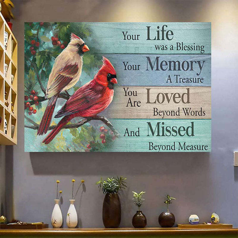 Your Life Was A Blessing - D365 - Gallery Wrapped Canvas Prints