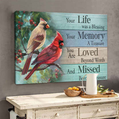 Your Life Was A Blessing - D365 - Gallery Wrapped Canvas Prints