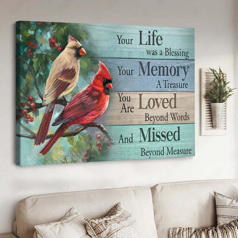Your Life Was A Blessing - D365 - Gallery Wrapped Canvas Prints