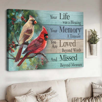 Your Life Was A Blessing - D365 - Gallery Wrapped Canvas Prints