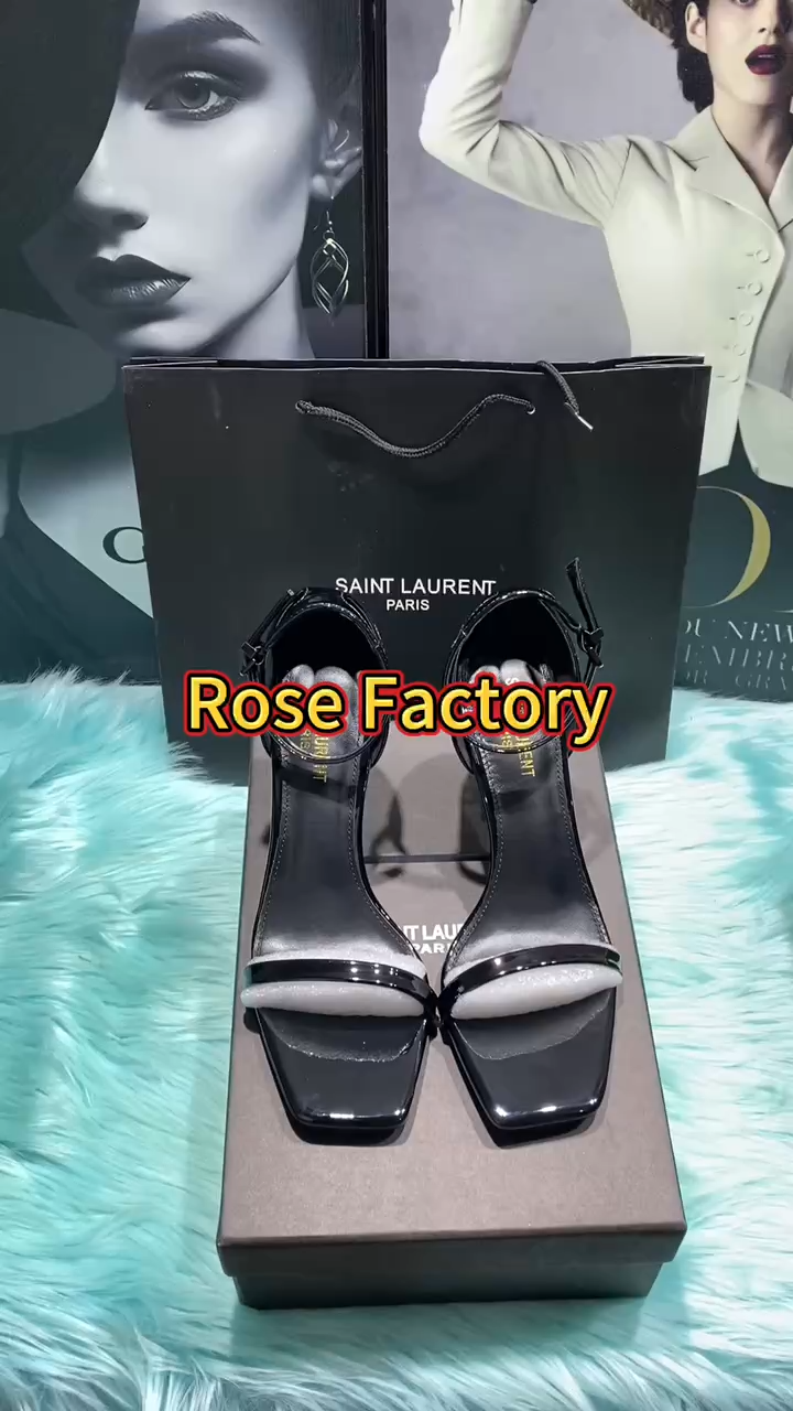 YSL black high heels