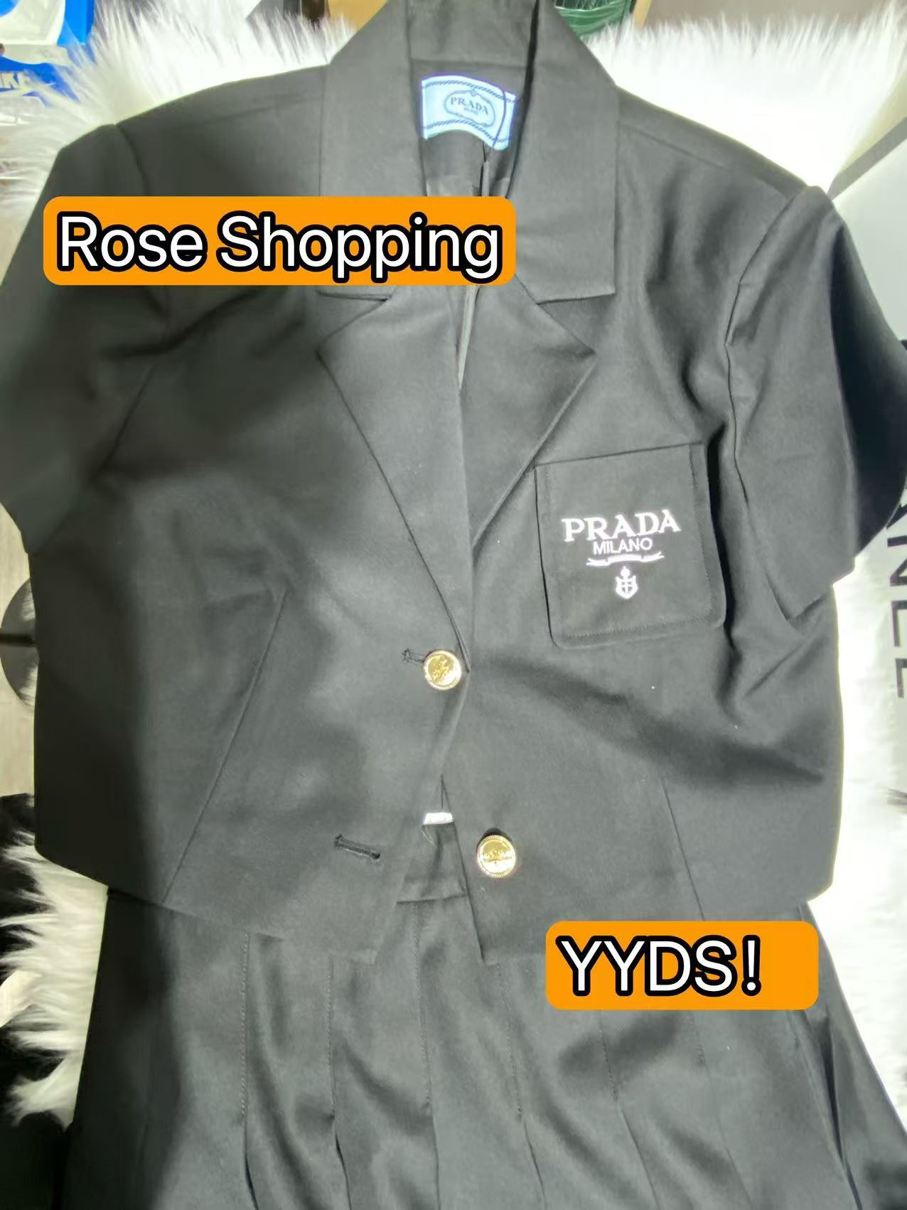 Prada black short skirt