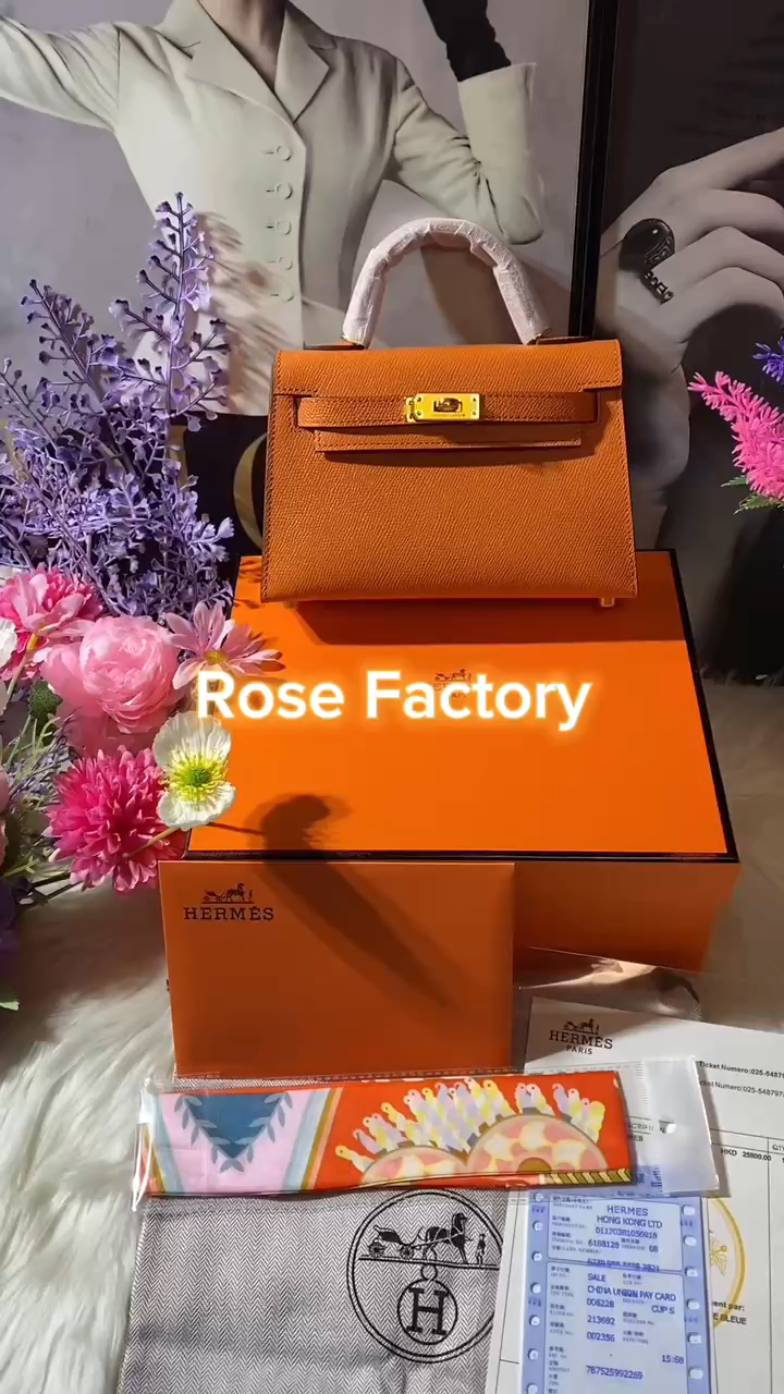 Hermes orange bag