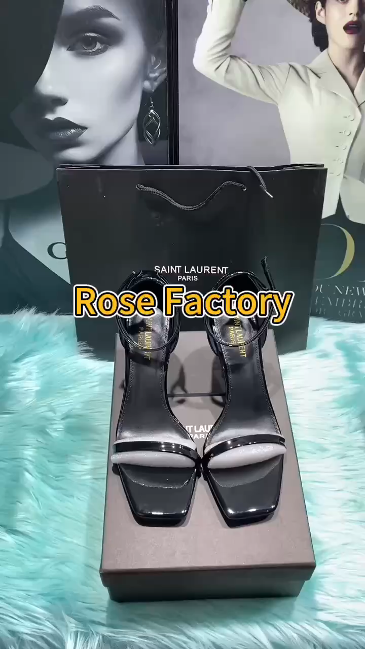 YSL black high heels