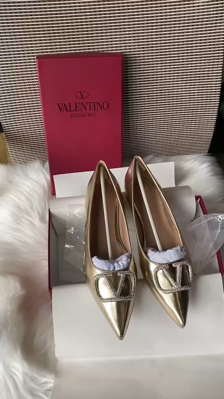 VALENTINO golden shoes