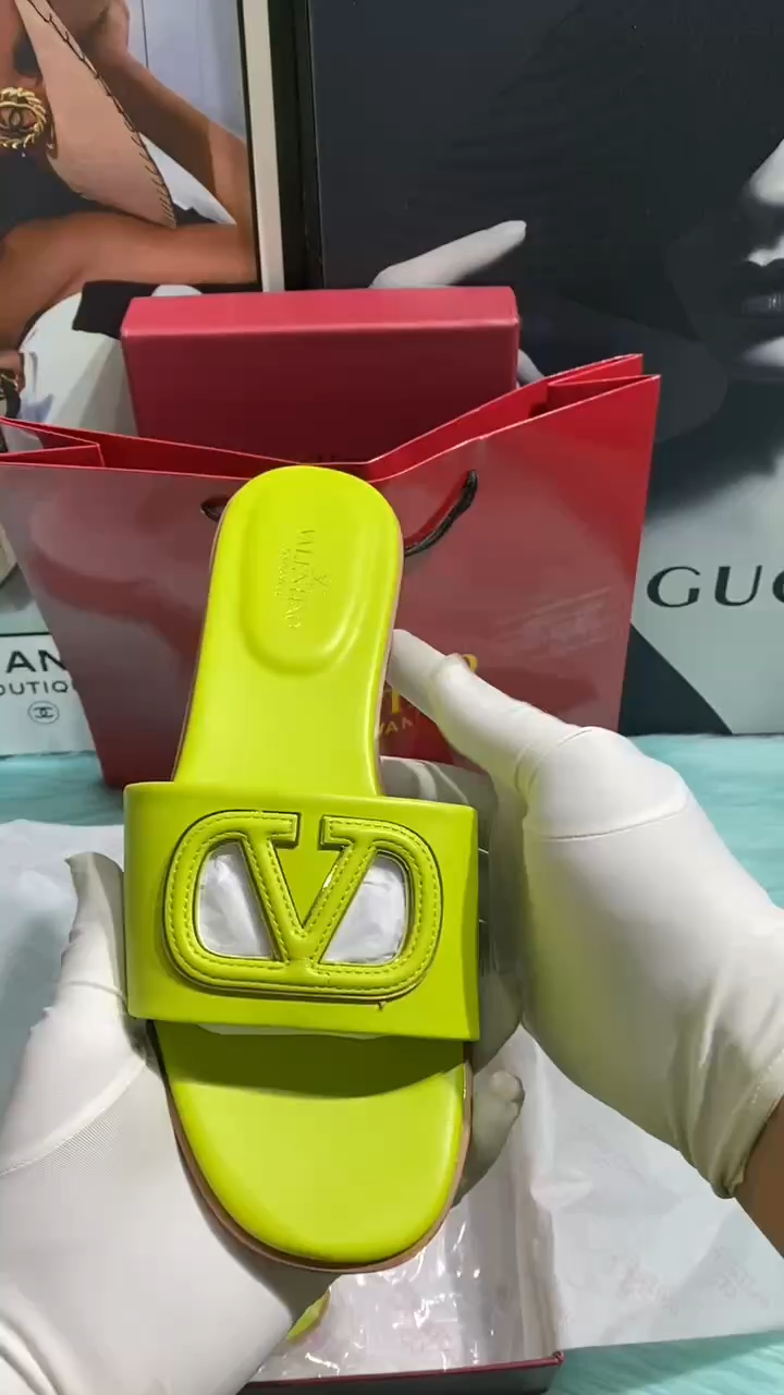 Valentino green shoes