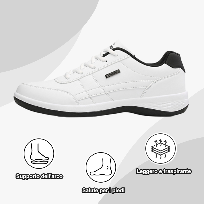 [Sconto del 50% per un periodo limitato] Scarpe da ginnastica ortopediche in pelle ultraleggera per alleviare il dolore Scarpe da ginnastica ergonomiche in pelle comode 👞