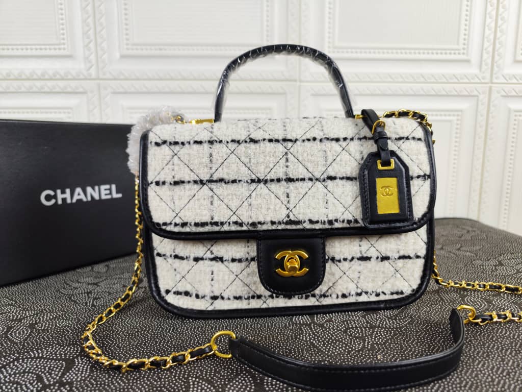 Black and white bags