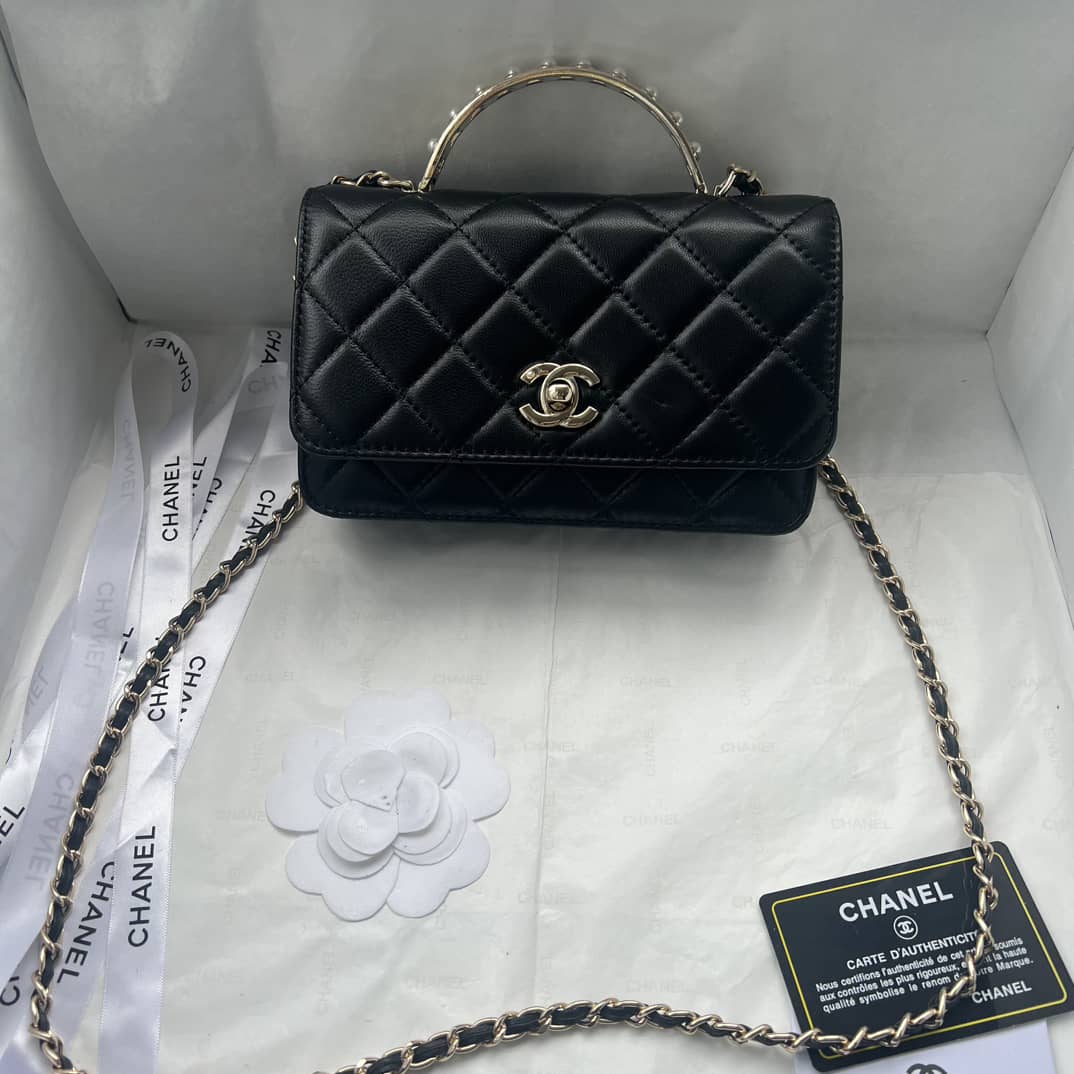 Black and white bags