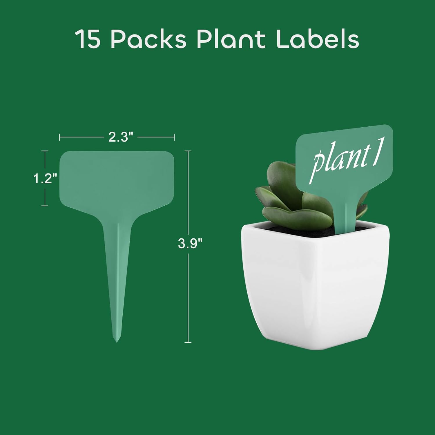 6 Packs Seed Starter Trays 10.6 x 10.6 Inch, Plastic Seed Germination Trays with 15 Pcs Plant Labels, Seedling Starting Pot with Drain Holes for Greenhouse