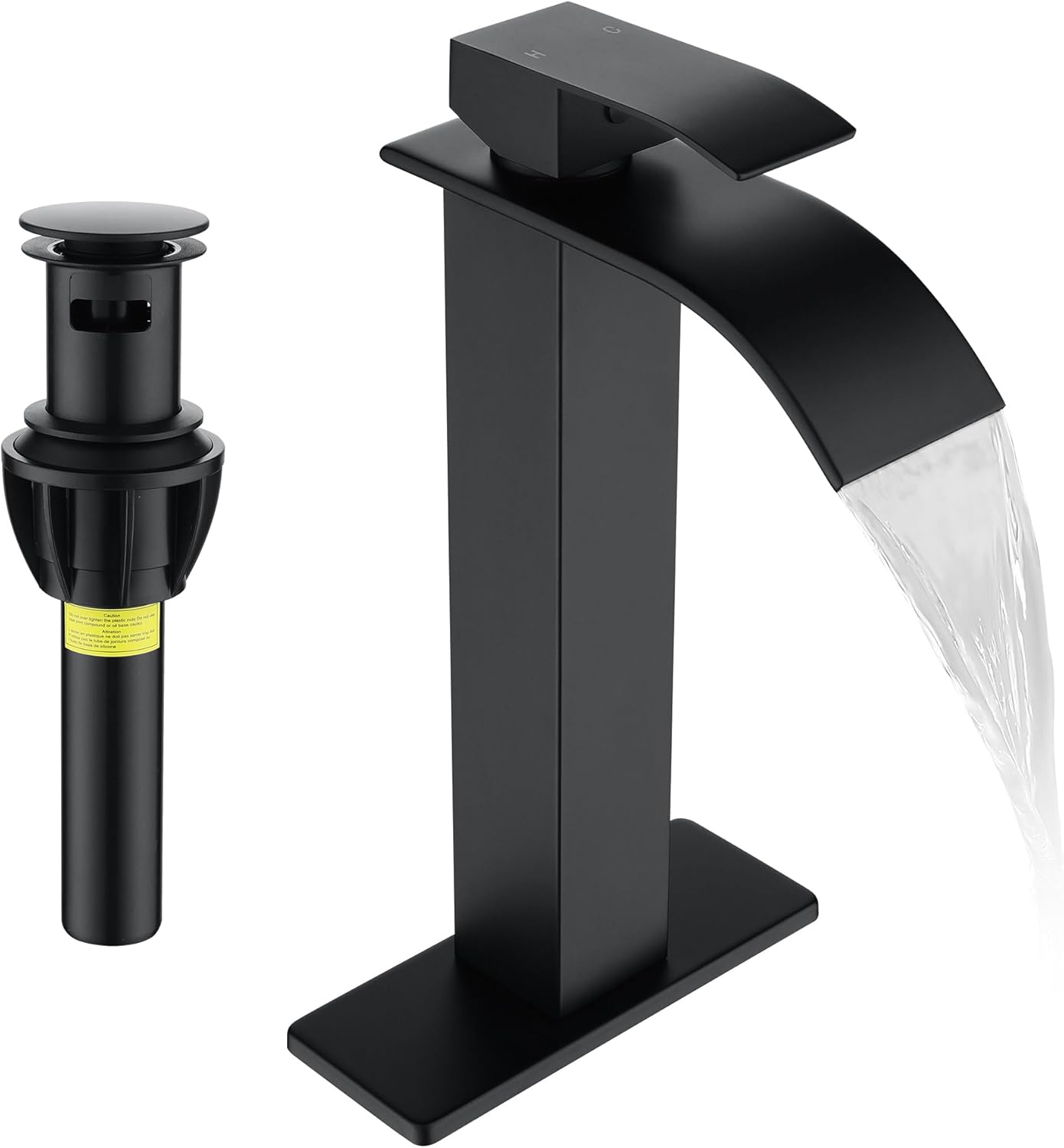 Tall Vessel Sink Faucet Matte Black Faucet