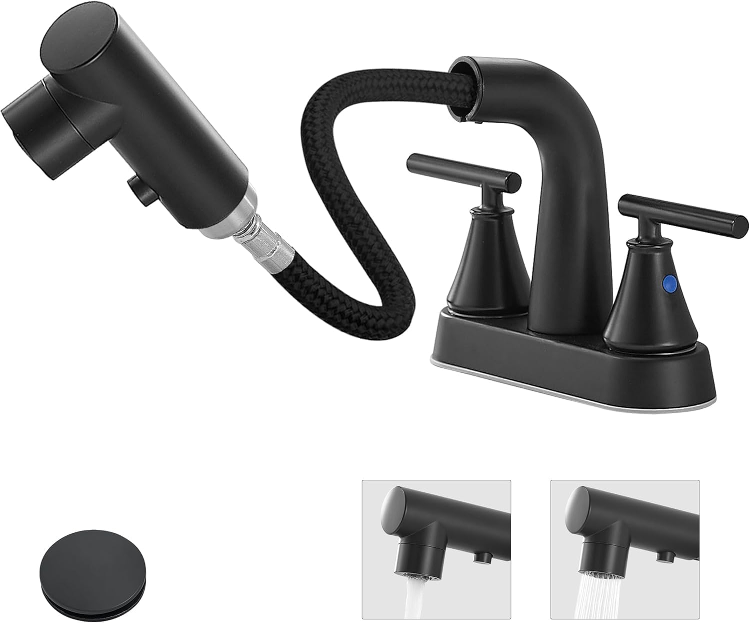 Bathroom Faucets with Pull Out Sprayer