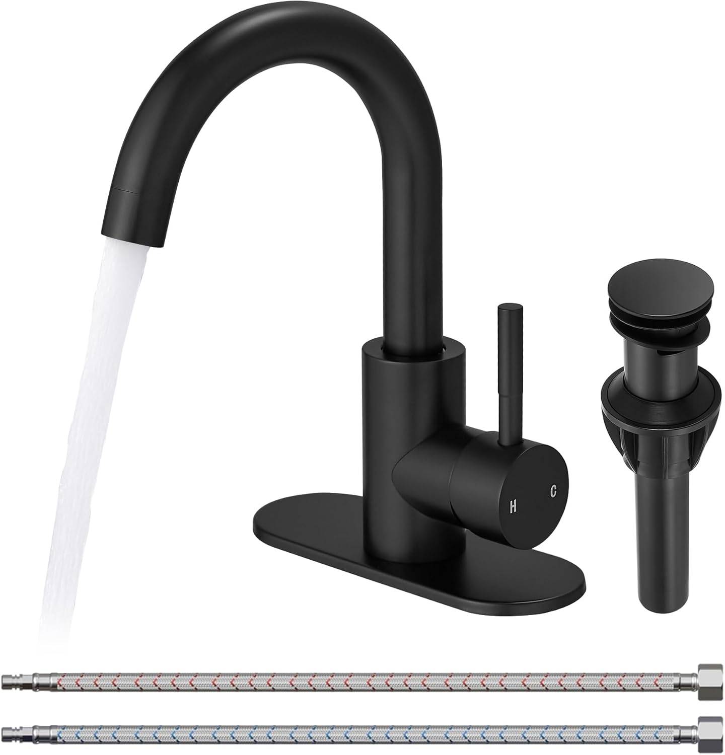Bar Sink Faucet Single Hole for Bathroom Kitchen