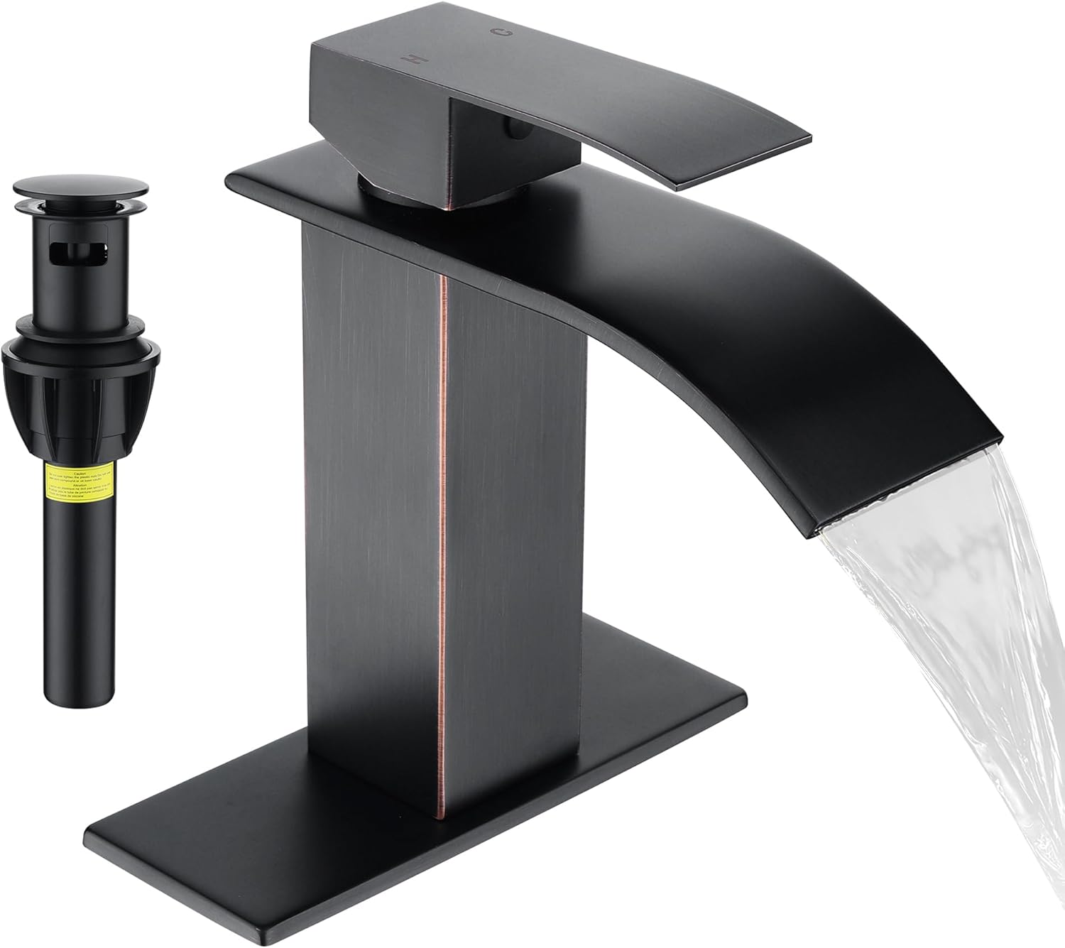  Oil Rubbed Bronze Waterfall Bathroom Faucet