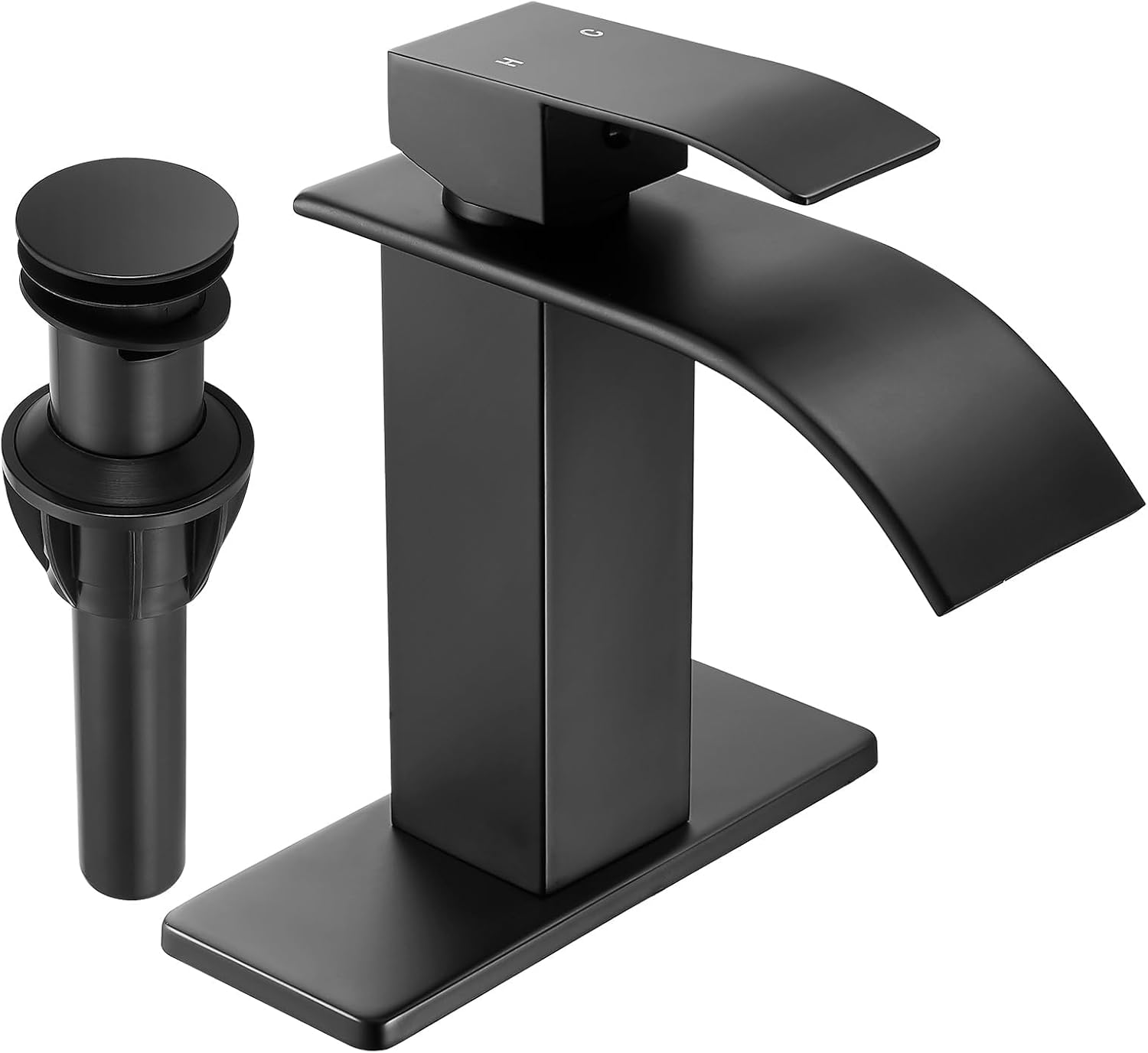 Black Waterfall Bathroom Faucet