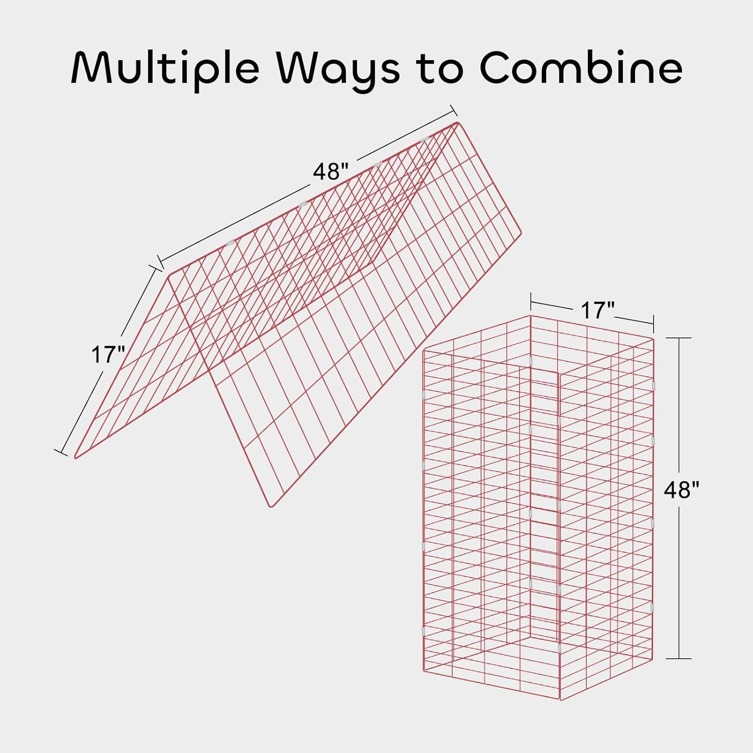 34 x 48 Inches Red Foldable Cucumber Trellis A-Frame Garden Trellis with 328 Feet Twist Ties, for Cucumber, Climbing Plants Vegetables Flowers
