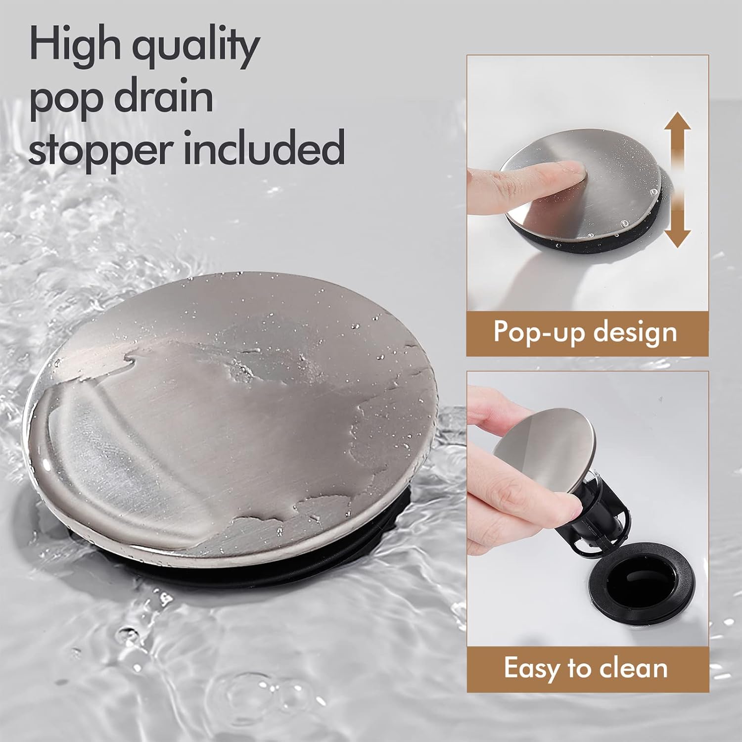 Bar Sink Faucet Single Hole for Bathroom Kitchen