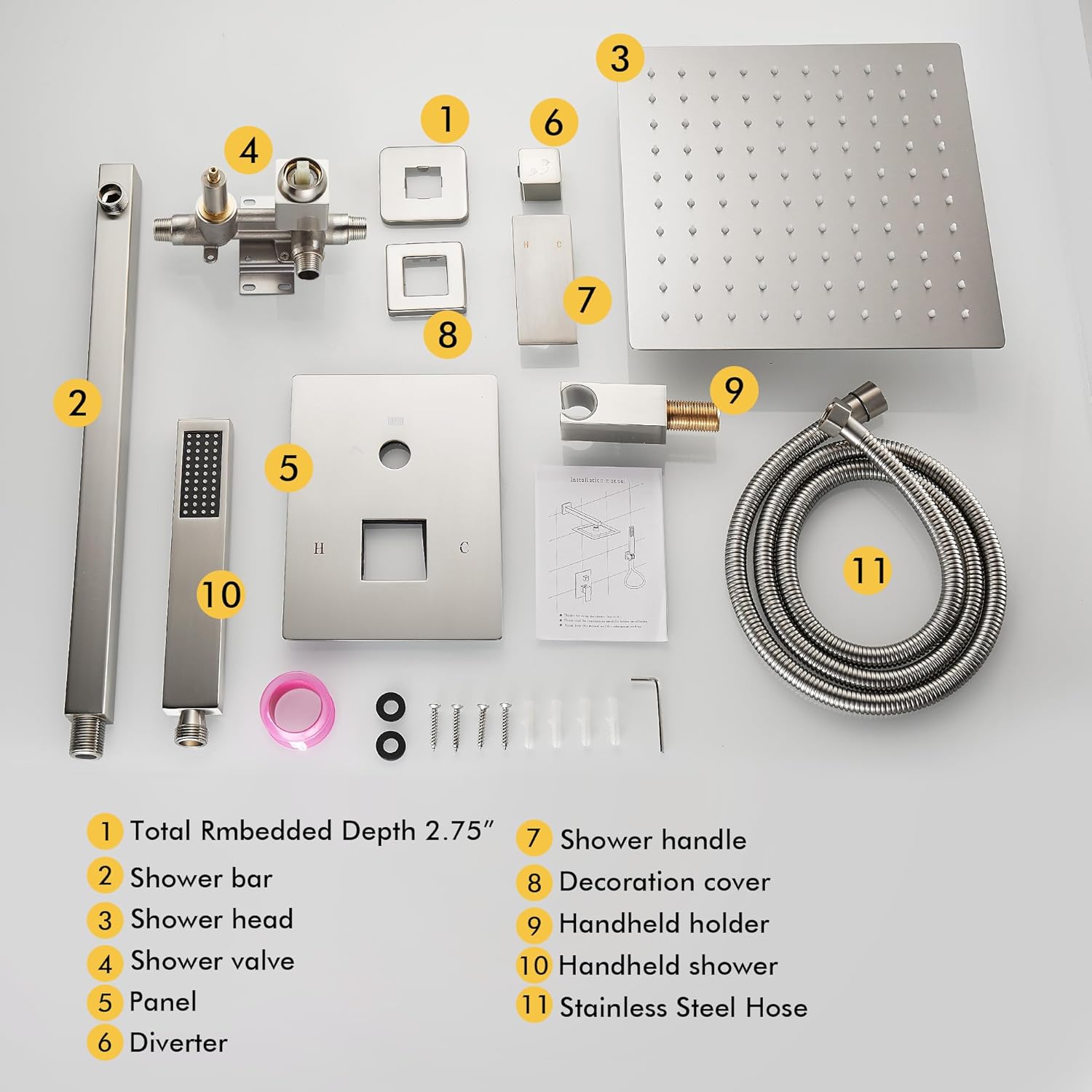  Shower Faucet set with Shower head 