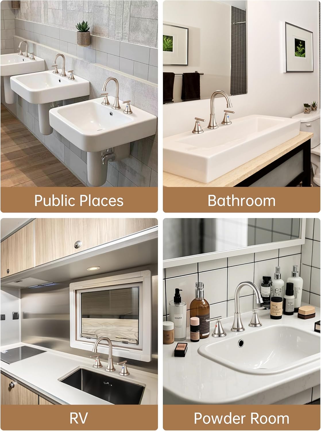 8 Inch Widespread Bathroom Sink Faucet