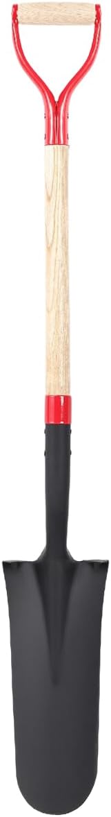 Spade Shovel for Digging, Heavy Duty Shovel with D-Handle, Trench Shovel for Gardening, 45 Inches