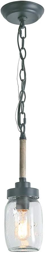 Mason Jar Lights, Farmhouse Mini Chandelier for Kitchen Island in Metal Finish