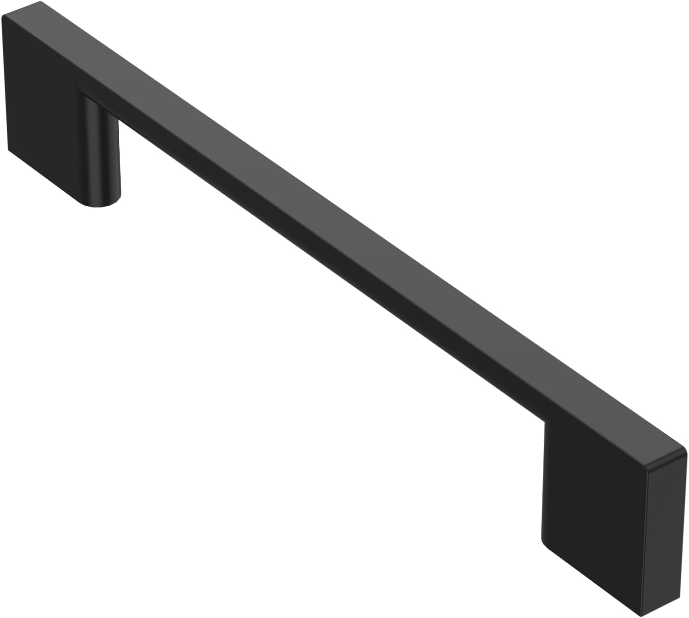 10 Pack Matte Black Cabinet Pulls, 5 Inch(128mm) Hole Centers Cabinet Handles Kitchen Hardware Rectangle Pulls for Drawers and Cabinets