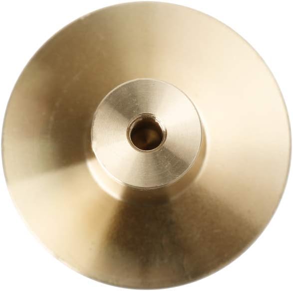 4Pcs 1-1/4"(32mm) Solid Brass Kitchen Cabinets Knobs White Shell Decorated Brushed Gold Wardrobe Cupboard Drawer Knobs and Pulls,Mounting Screws Included