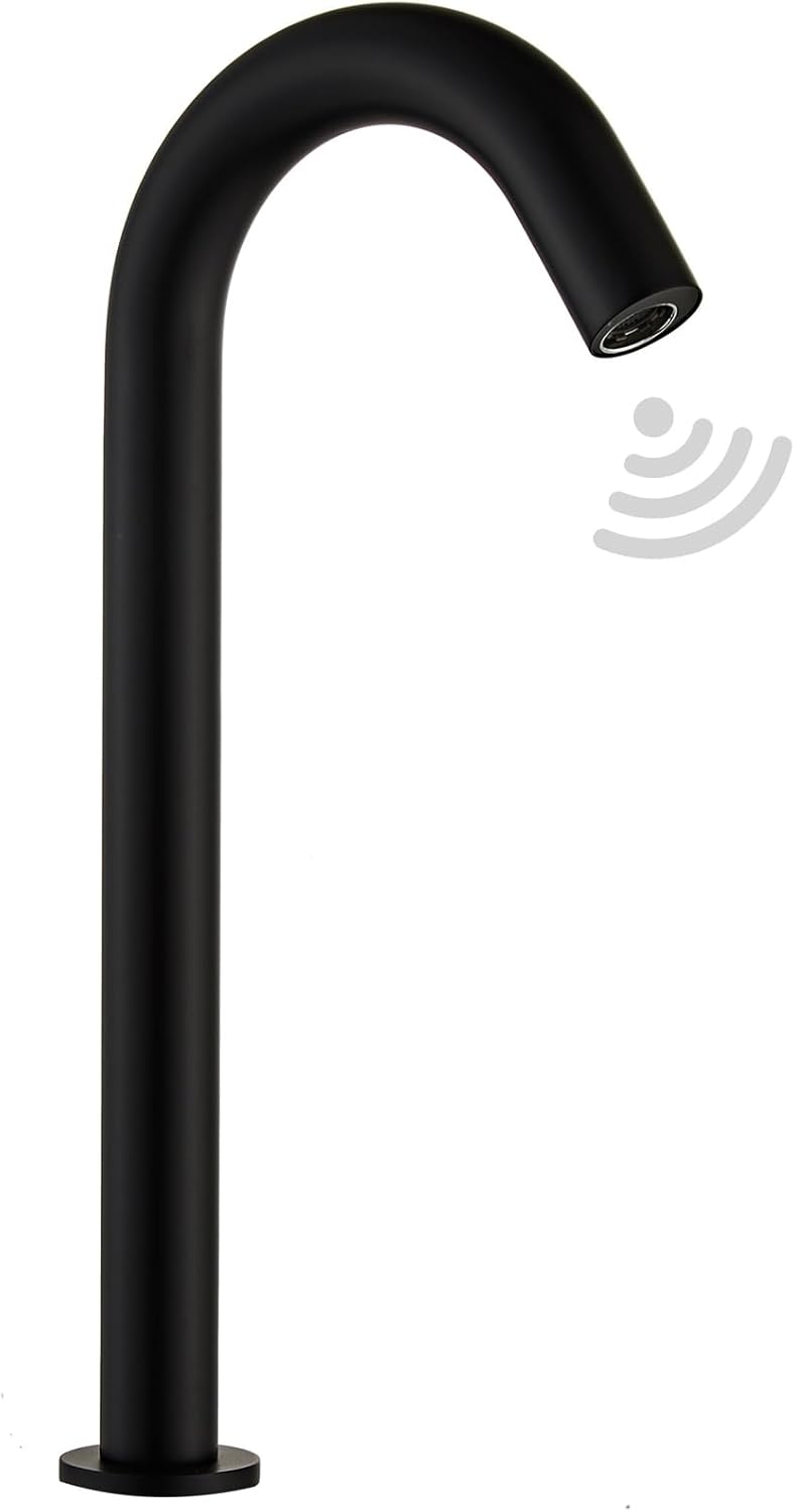 Automatic Touchless Sensor Bathroom Faucet Black Kitchen Faucet Touch-Free Electric Motion Infrared Sensor Touchless Faucet Bathroom Public Vessel Sink Faucet