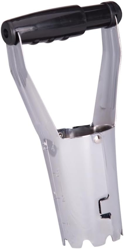 Bend Free Tool for Planting Bulbs - Automatic Soil Release for Digging/refilling Hole