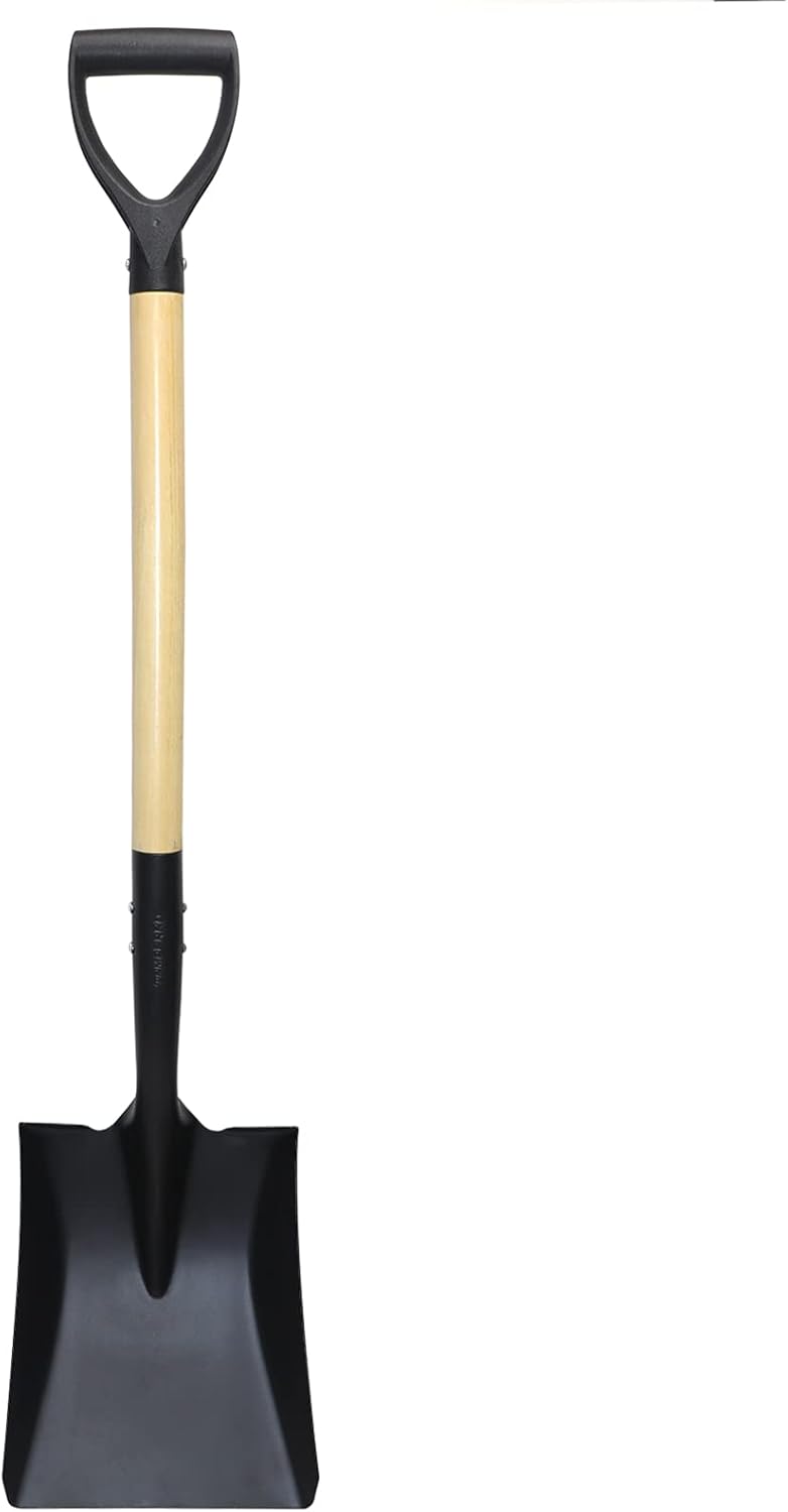 Shovels for Digging with D-Handle, Overall 41-Inch Long Garden Shovel, Transfer Shovel, Snow Shovel
