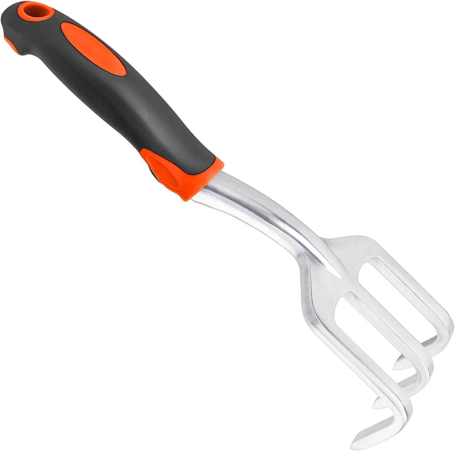 Hand Rake Garden Tool, Heavy Duty Hand Cultivators for Gardening, Small Garden Claw Tool Garden Hand Rake with Ergonomic Handle