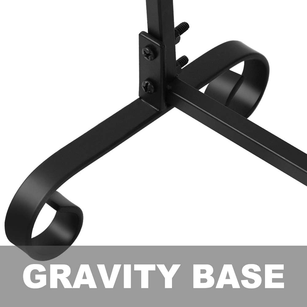 5 Pieces Fireplace Tools Set Wrought Iron Holder Black Fireset Pit Stand Fire Place Log Tongs Tools Kit