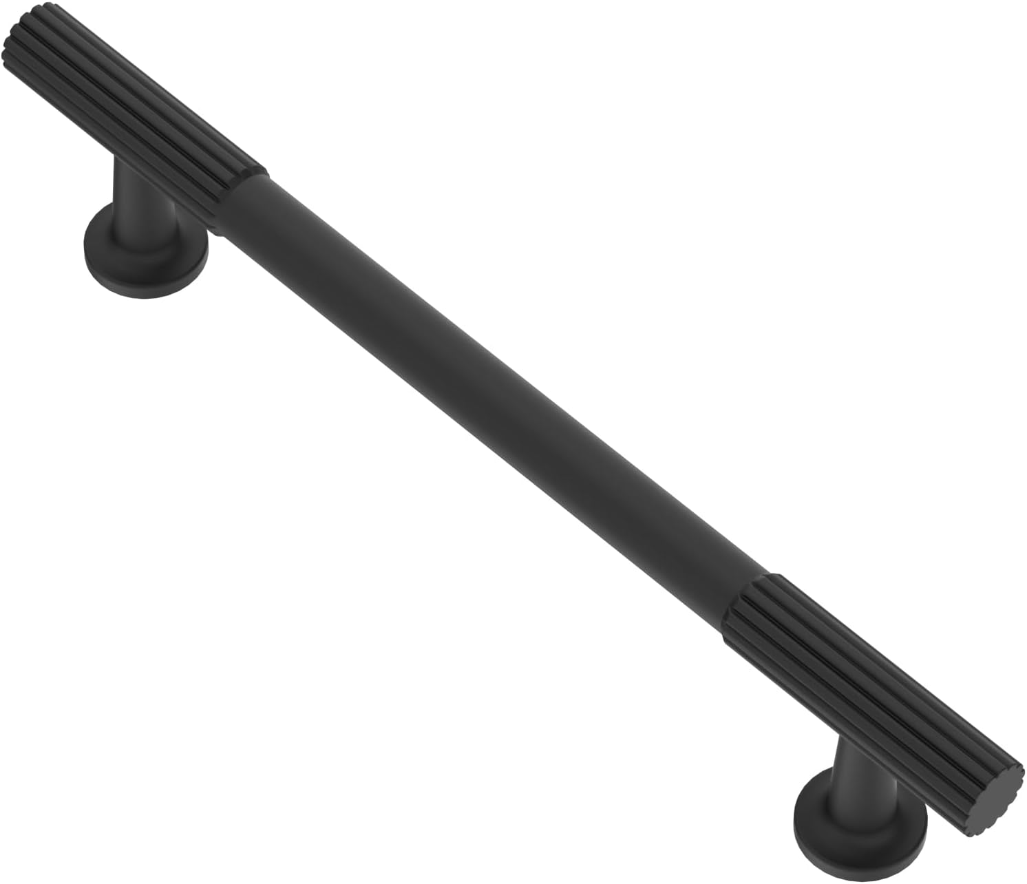 10 Pack Matt Black Cabinet Pulls, 5 Inch(128mm) Hole Centers Cabinet Handles Kitchen Hardware for Cabinets and Drawers