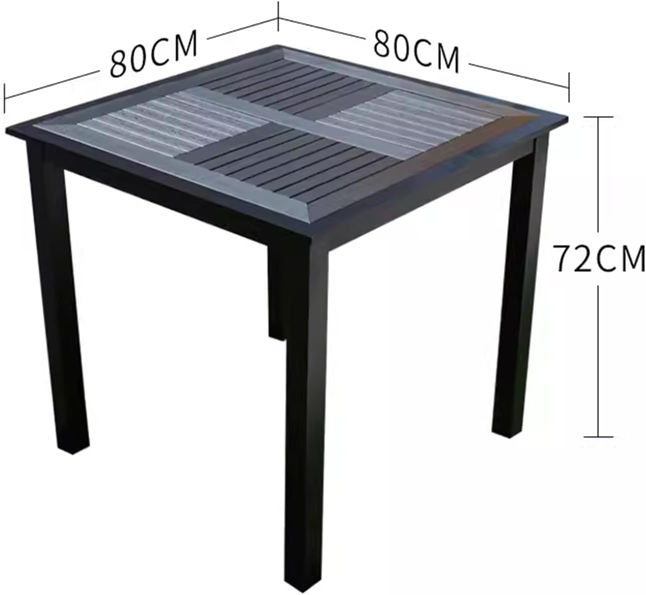 Black Cast Aluminum Chairs for Backyard, Garden