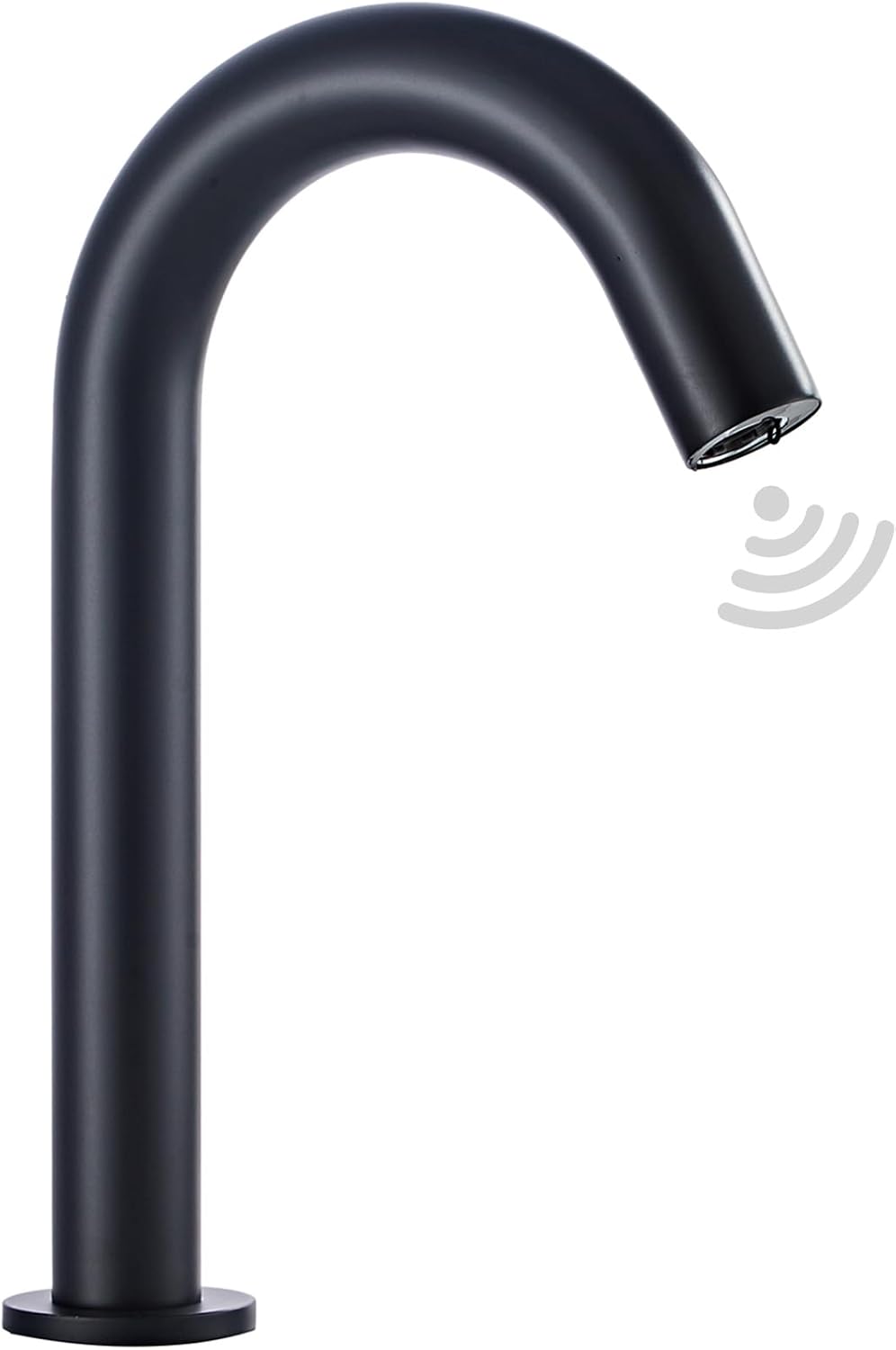 Automatic Bathroom Faucet Touchless Sensor Black Kitchen Faucet Medium Touch-Free Electric Motion Infrared Touchfree Faucet Bar Public Sink Faucet Aerator Spout Commercial AC/DC Power