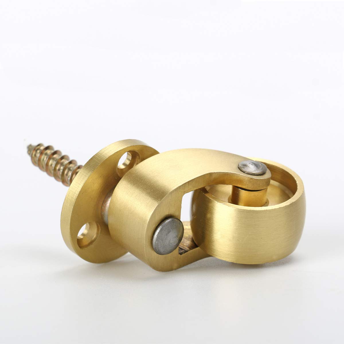 2PCS Universal Caster Stem 360 Degree Rotation Brass Heavy Wheel Hardware Movable for Trunk Box Furniture Cabinet Sofa Trolley Chairs Bed