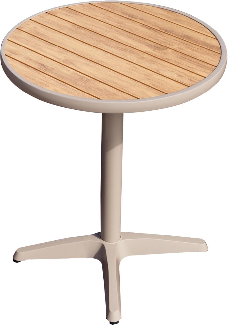 Outdoor Furniture Aluminum Frame Plastic Wood Outdoor Dining Table