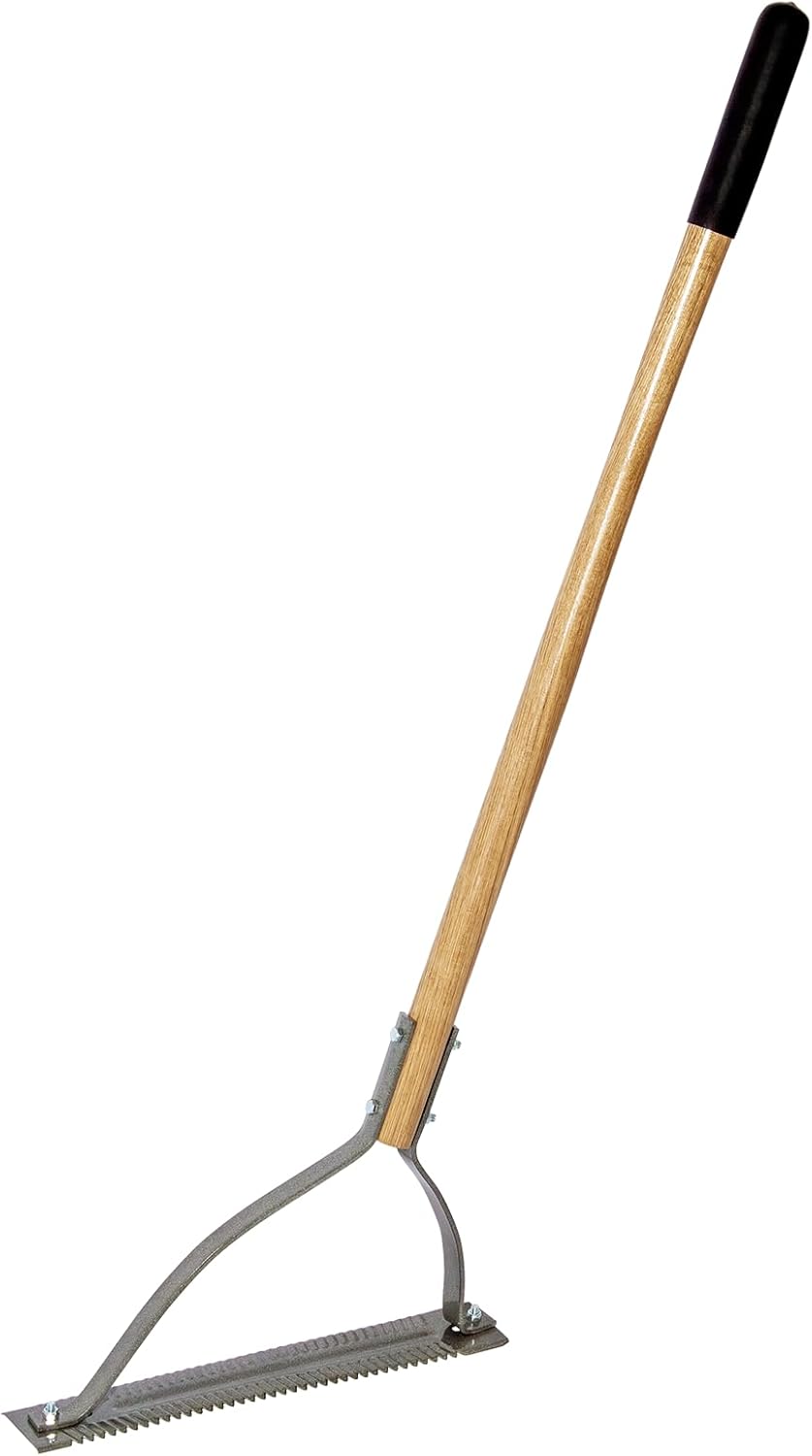 Grass Cutter Tool, Manual Weed Cutter with Hardwood Handle, 41 Inches