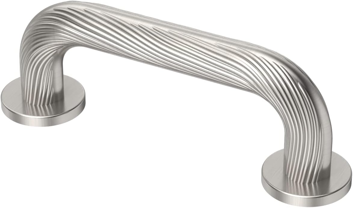 6 Pack Brushed Satin Nickel Cabinet Pulls, 3 Inch(76mm) Hole Centers Arch Cabinet Handles Kitchen Hardware for Cabinets and Drawer