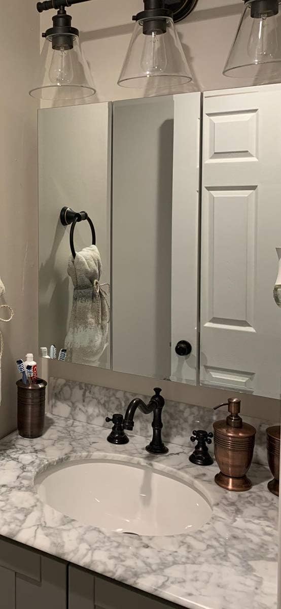 Victorian Bathroom Faucet Widespread 3-Hole Bathroom Sink Faucet Solid Brass 2 Handles Vanity Lavatory Vessel Faucets with Pop Up Drain Assembly (Black)